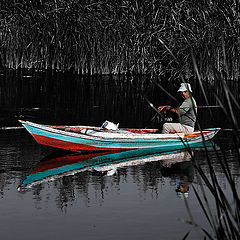 photo "The fisherman and his boat"