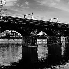 фото "Поезд и мост"