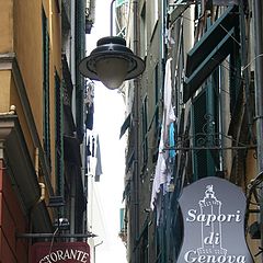 фото "lane in historical centre in Genoa"