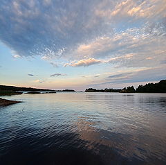 фото "Штрихи на небе и воде"