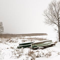 фото "Снег. Озеро Плещеево"