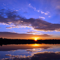 фото "Sunset al lake"