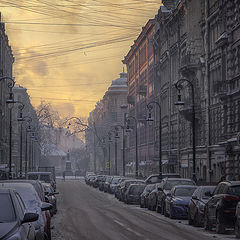 фото "Паутина над  зимним городом"