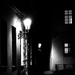 фото "Ночные фонари и окна"