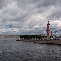 фото "Стрелка Васильевского острова. Вид с Биржевого моста."