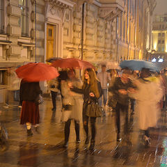 фото "Москва, вечер, дождь"