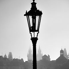 photo "Утренняя фонарь и башни"