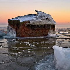 фото "Так замерзает залив."