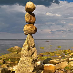 фото "В летний дождь. пляж Сака.Эстония"