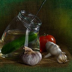 photo "About cucumber and garlic"