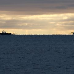 photo "Evening Freight at Sea"