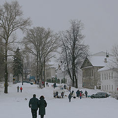 photo "Winter evening in the small town"