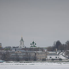 фото "Город с правого берега Волги зимой"