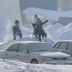 photo "Царь горы или По дороге из школы"