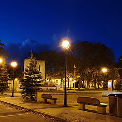 фото "Вечер у центре города .Кохтла Ярве. Эстония"