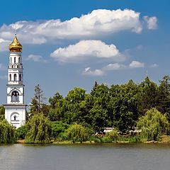 фото "Колокольня женского монастыря , станица Пластуновская ."