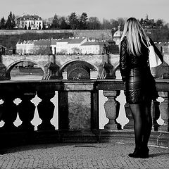 photo "Девушка на мосту"