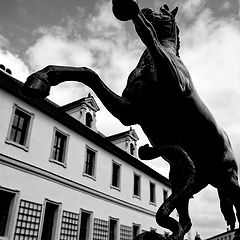 photo "Дом и лошадь"