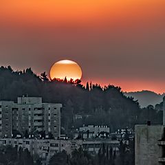 photo "Sunrise in Crimson Gray Tones"