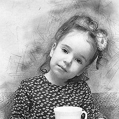 photo "Portrait with mug"