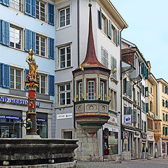 фото "Улица с фонтаном"