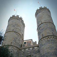 photo "Genoa, Italy, Porta Soprana towers"