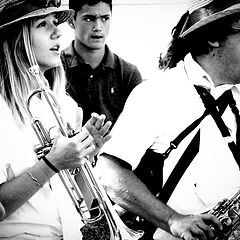 photo "in the street, musicians"