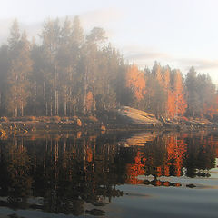 photo "Smoke on the water/Где-то листья жгут..."