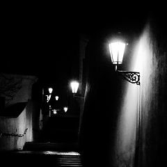 фото "Ночные фонари и лестницы"