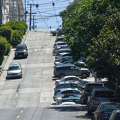 фото "Провода и горки в Сан Франциско,"