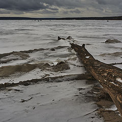 фото "зима, лед и рыбаки"