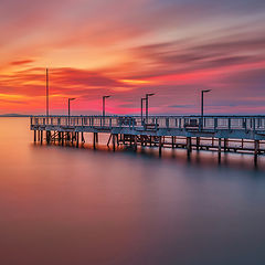 фото "Sunset over the pier"