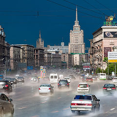 фото "Дождь на Кутузовском."