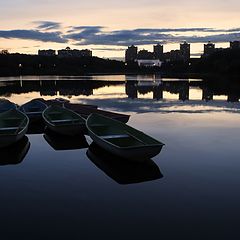 фото "Вечер на лодочной станции"