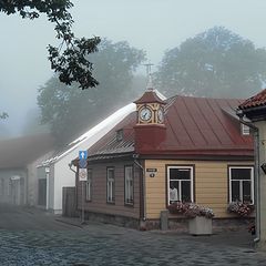 photo "Metropolitan foggy morning. Kuressaare. Saaremaa"