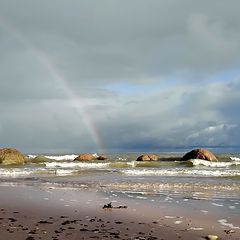 photo "raduga nad Finskim zalivom 26 / 5 000 Результаты перевода rainbow over the Gulf of Finland"