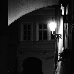фото "Ночная улочка и фонари"