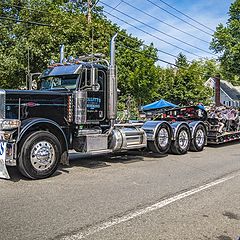 photo "Brass Band on a Truck Platform"