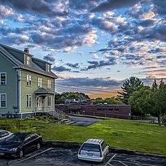 photo "Sunset in a Small Town"