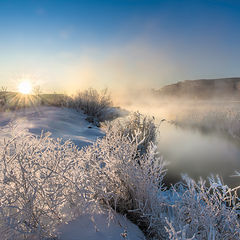 фото "Морозный восход"