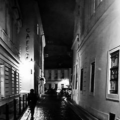 photo "Ночная фигура и улица"