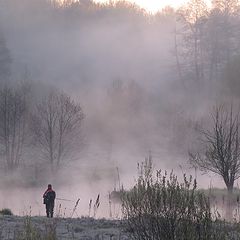 фото "Ловля рыбы утром, апрель"