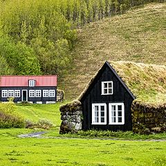photo "Icelanders used to live in such houses"