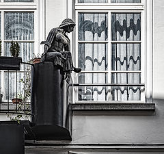 photo "Balcony of a residential building, Bruges"