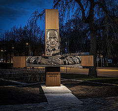 photo "Monument to Gunārs Astra"