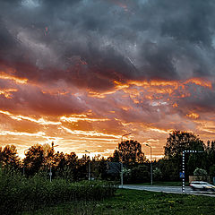 photo "Sunset on the outskirts of the city"