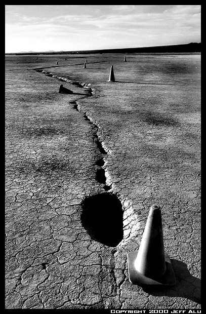 photo "Dry Lake Birth Control" tags: landscape, black&white, 