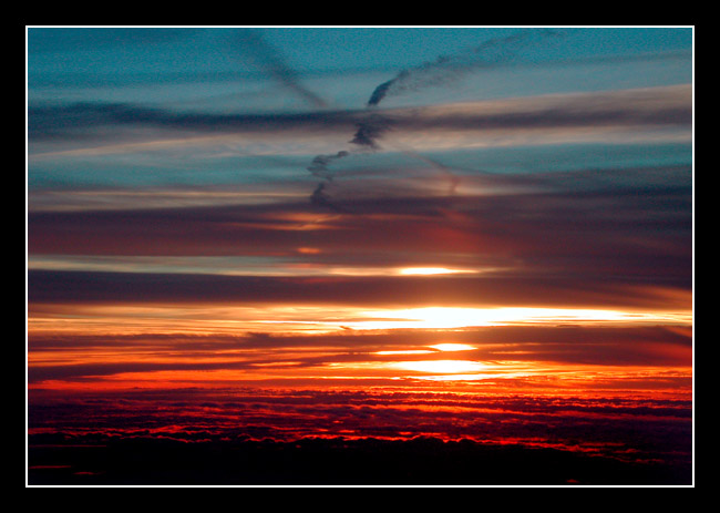 photo "Sunset 8000m." tags: landscape, travel, Europe, sunset