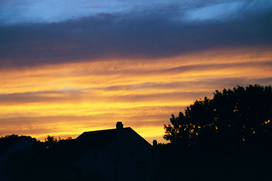 photo "Sunset Over the Village" tags: landscape, misc., sunset