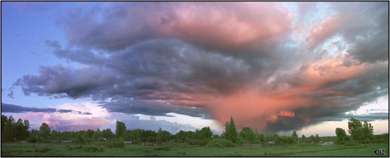 photo "Between the rain and sunset" tags: nature, landscape, clouds